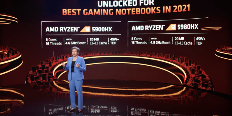AMD claims the new Ryzen 5000 mobile processors are the best Intel for gaming and content creation